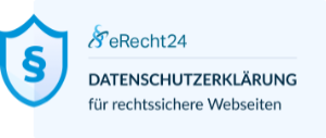 eRecht24 Siegel Datenschutzerklärung für rechtssichere Websites